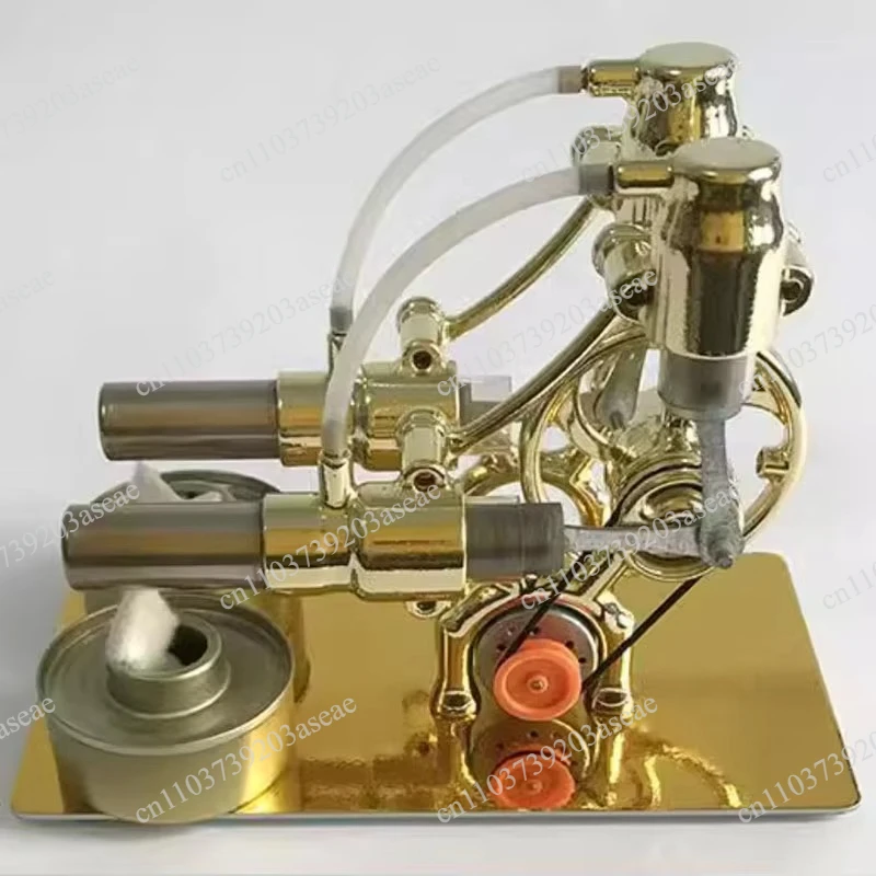 DIY Micro Model Steam Power Technology Science Science Generator Mini Hot Air Stirling Engine