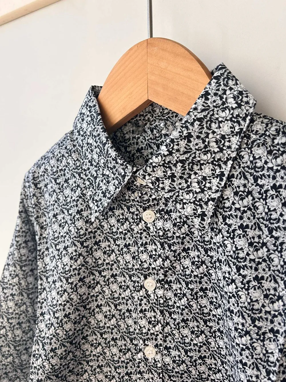 kids tops spring clothes Fashionable floral patterned long sleeved shirt boys and girls French style shirts