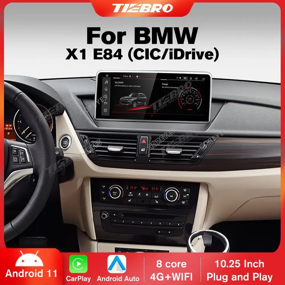 COREYES 10.25inch 8G+256G Car Radio For BMW X1 E84 CIC iDrive 2010-2015 Android12 Carplay Android Auto Stereo Multimedia Player