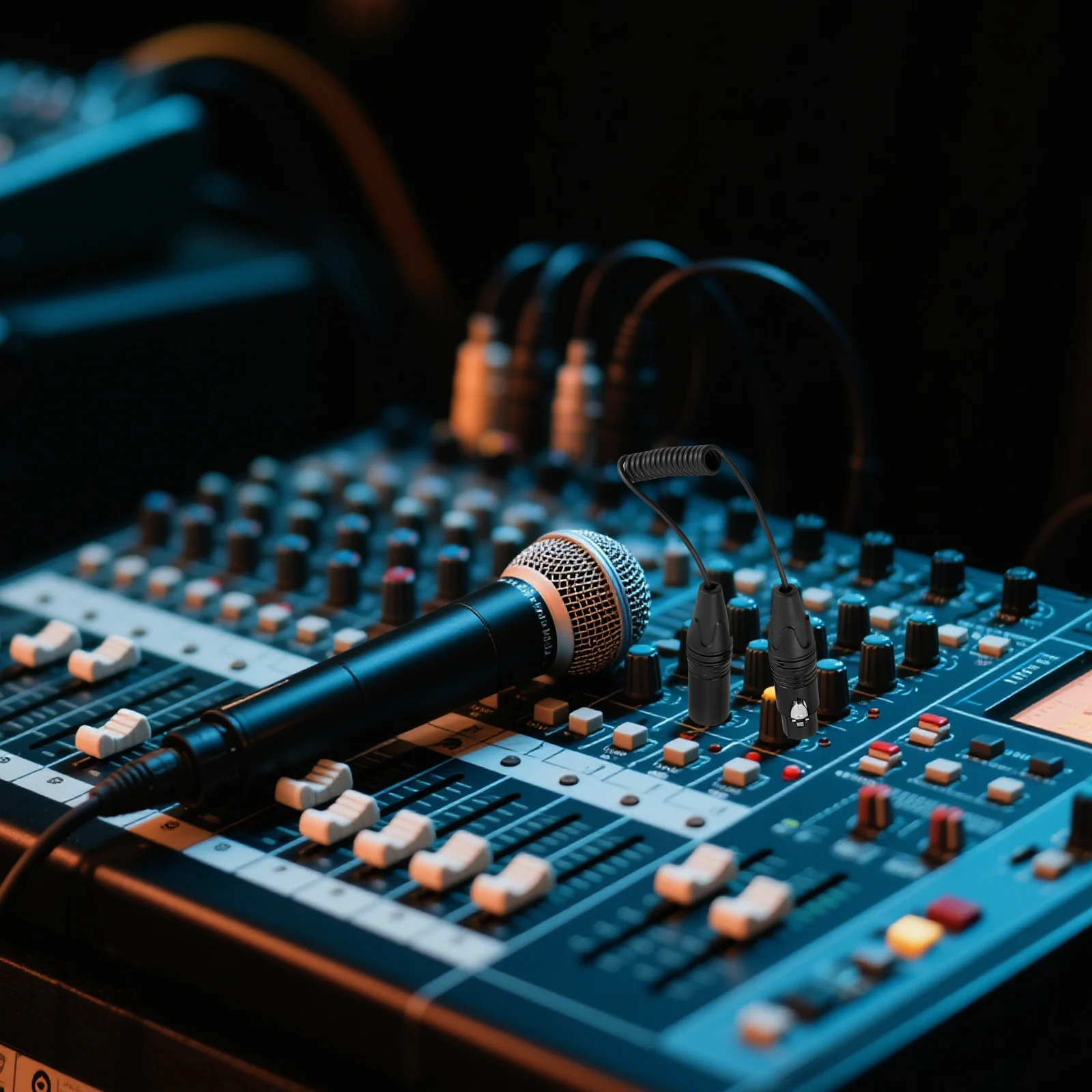 

Braided Xlr 3 Pin Male to Female Microphone Cord Copper Shell Durable Connectors Ideal for Studios Parties Clear Sound Quality