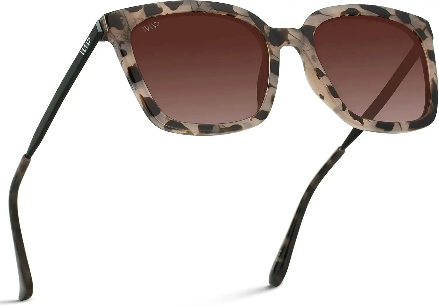 

Square Oversized Metal Frame Fashion Polarized Sunglasses for Women