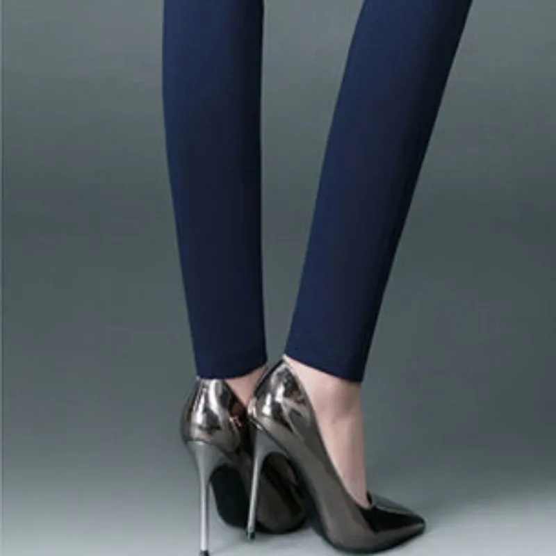 2024 Office Lady Korean Fashion Straight Pants Female Elastic Band High Waist Solid Big Size 5XL Women Autumn Elegant Trousers