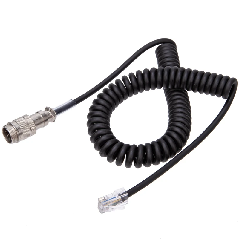 8Pin To RJ-45 Handheld Ridao Speaker Microphone PU Cable Adapter For Yaesu MD-200 MD-100