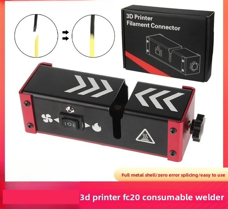 Full Metal FC20 Filament Splicer Welder, 3D Printing Tool for Quick Connection of 1.75mm Filament Leftovers Tool