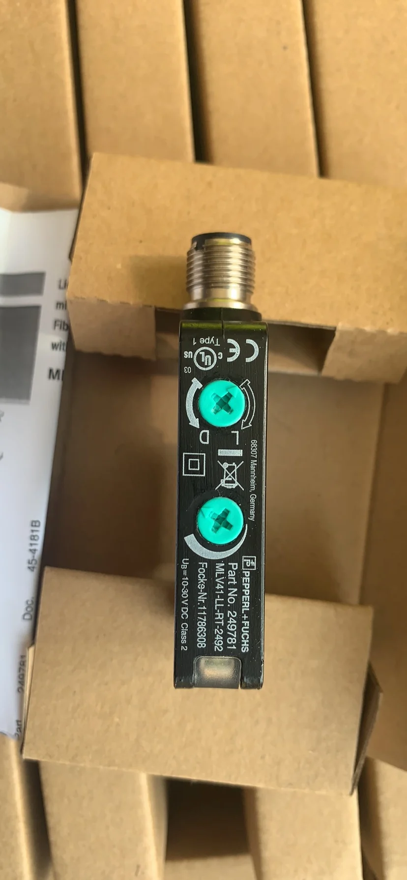 

Optical Fiber Sensor MLV41-LL-RT-2492 Adjustable Sensitivity