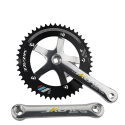 SKEACE 48T Bicycle Crankset Fixed Gear Chain Wheel BCD 144mm Spindle 110mm Racing Bike Crank Single Speed Chainring BMX Part