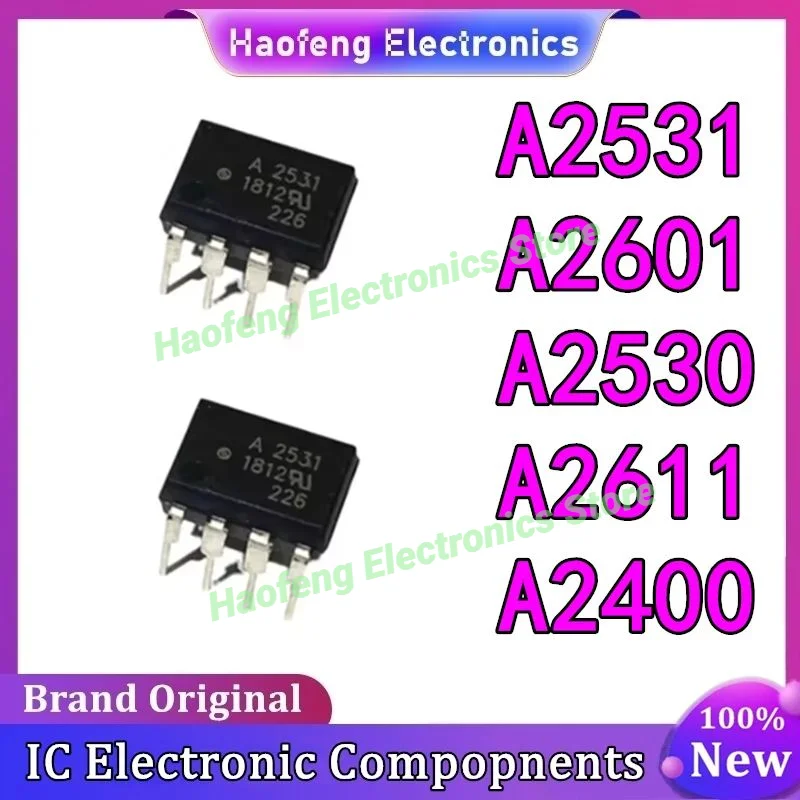 10PCS HCPL-2530 A2530 A2531 A2601 A2611 A2400 IC Chip DIP-8 Photocouplers 100% New Originl in stock