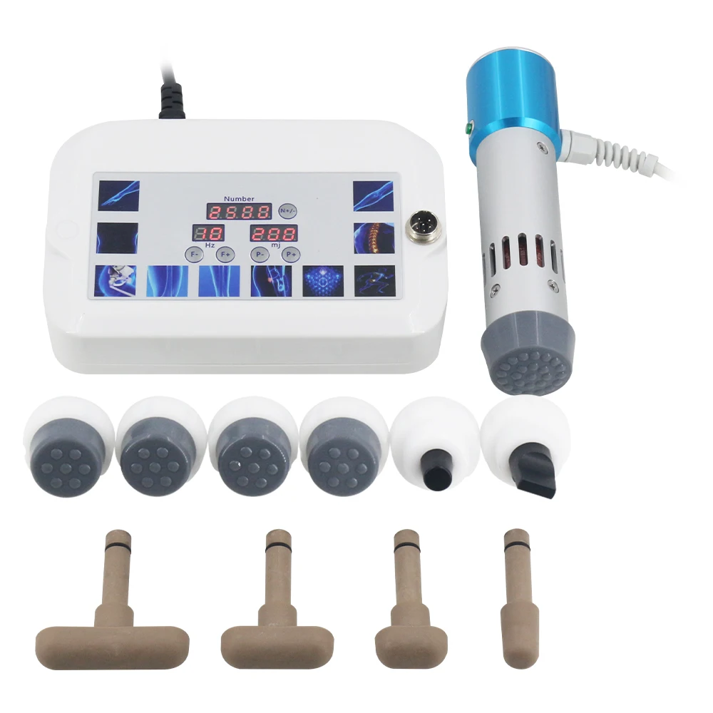 300MJ Shockwave Therapy Machine ED Treatment Sport Injury Relieve Muscle Stiffness 2 IN 1 Chiropractic Correction Massager