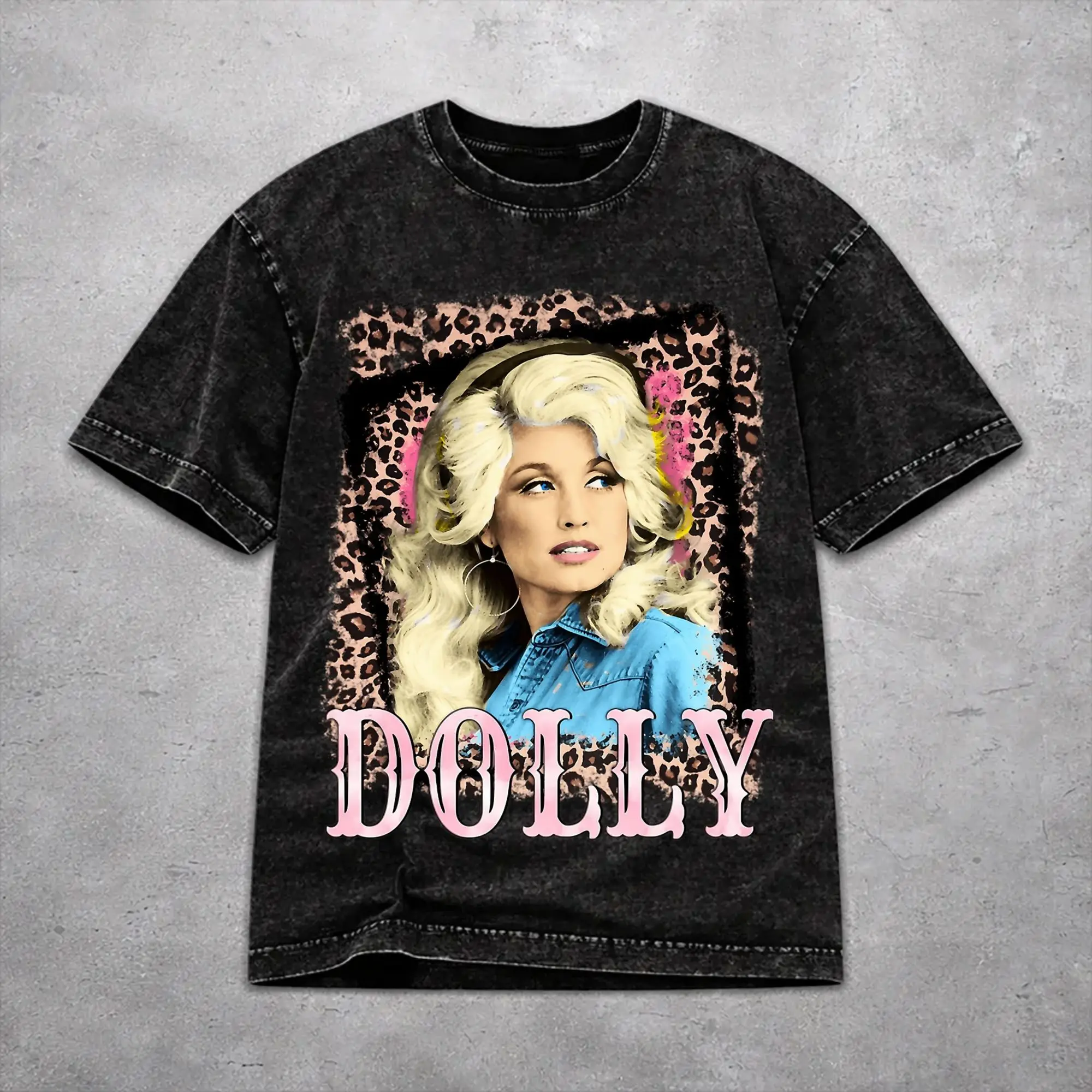 Men Women Vintage Washed T-shirts RIP Dolly Parton Printed Shirt Merch Oversize  Tees Tops