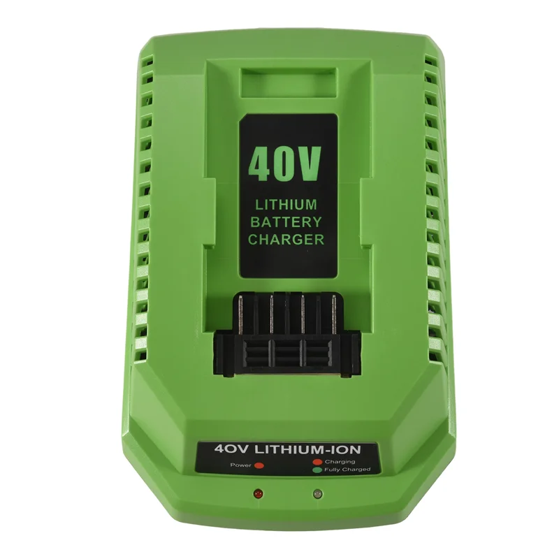 

40V Lithium Battery Charger For Greenworks 29482 G-MAX 40V Li- Battery 29472 29482 29652 G40825-B61B