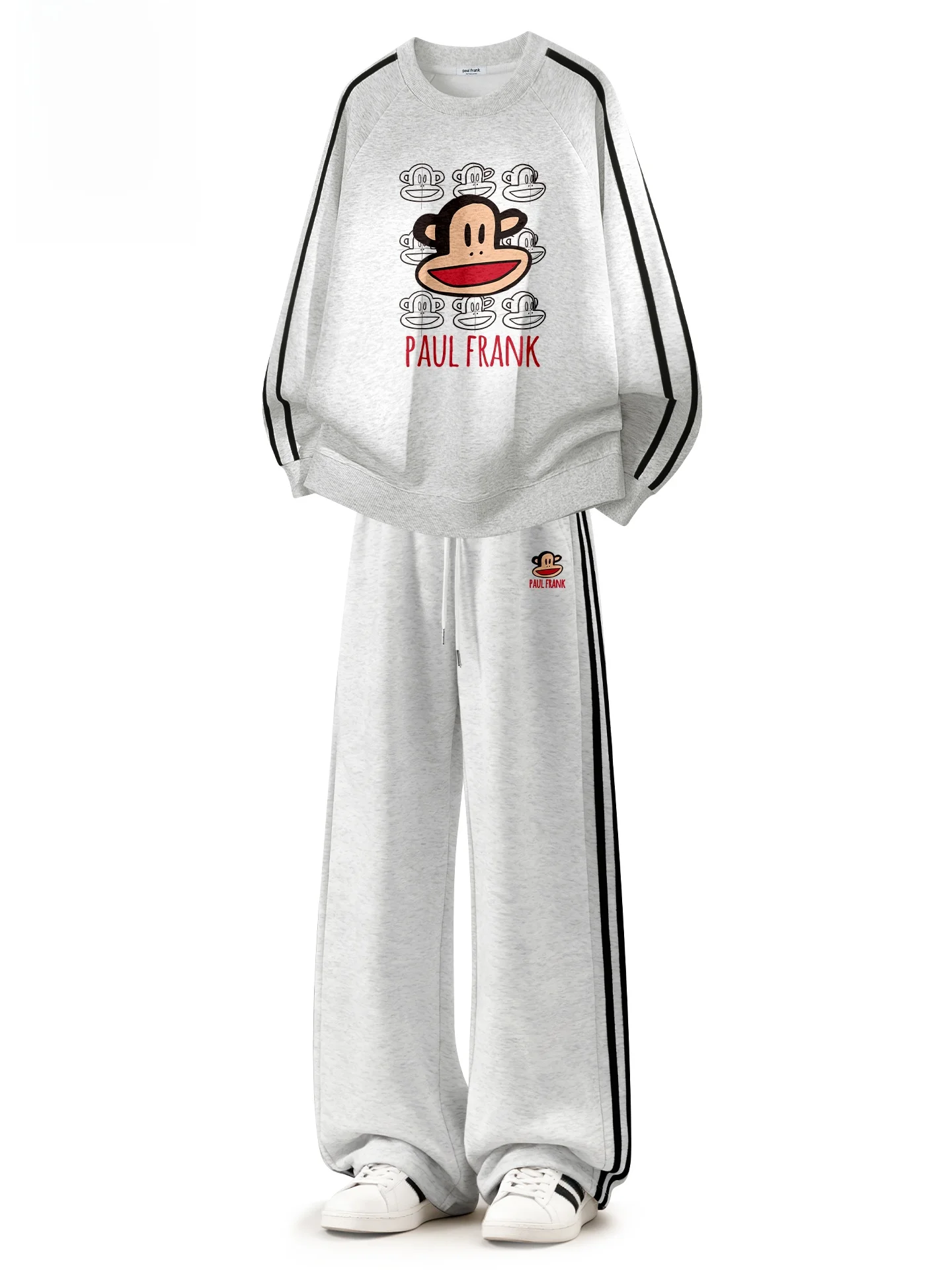 

Мужской спортивный костюм Monkey American Color Blo: свободный повседневный комплект из двух предметов для весны, хлопок/полиэстер