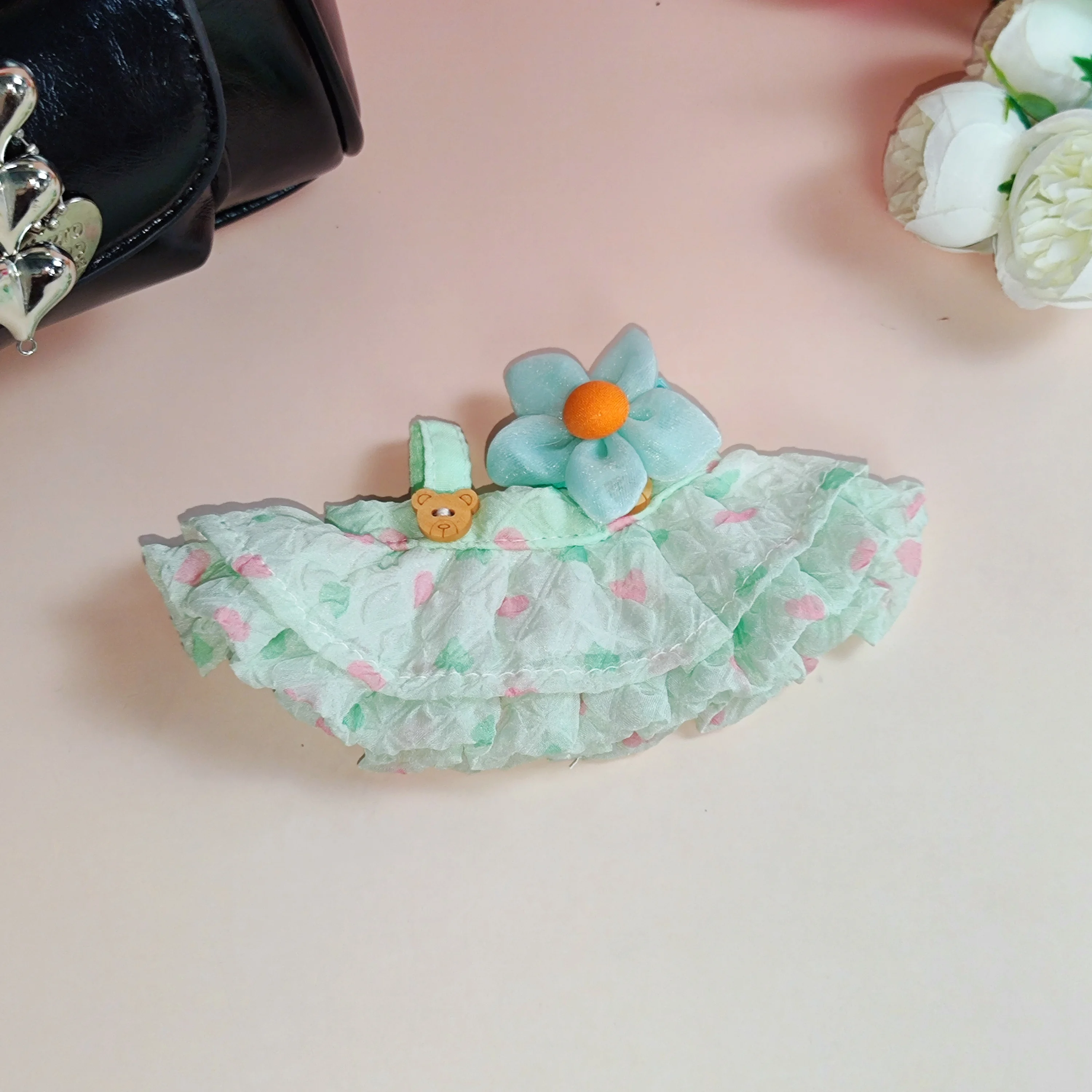 17 سنتيمتر دمية صغيرة الملابس والاكسسوارات لكوريا kpop exo labubu المعبود v1 v2 فستان طقم قبعات الملابس الحاضر