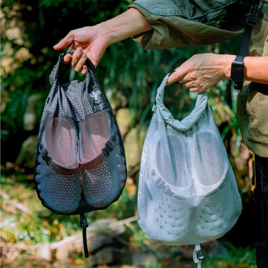 Mochila Externa com Bolso Canguru Expansível, Bolsa Multifuncional Destacável para Armazenamento de Calçados, Acessório Externo para Mochilas de Caminhada e Escalada