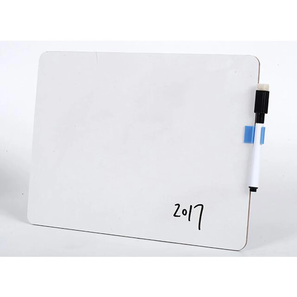 

5pcs 21X30Cm Portable Desktop Small White Board Double Sided Erasable Planner Reminder For Office Home Dorm Room Doodle