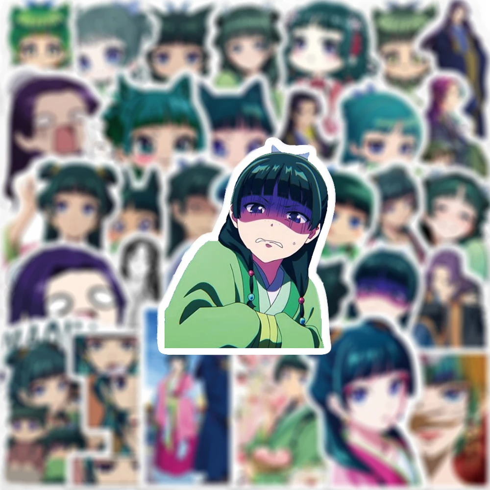 

10/30/50pcs Apothecary Diaries Jinshi Anime Stickers Cute Maomao Girl Decals DIY Motorcycle Helmet Phone Cartoon Kid Sticker Toy