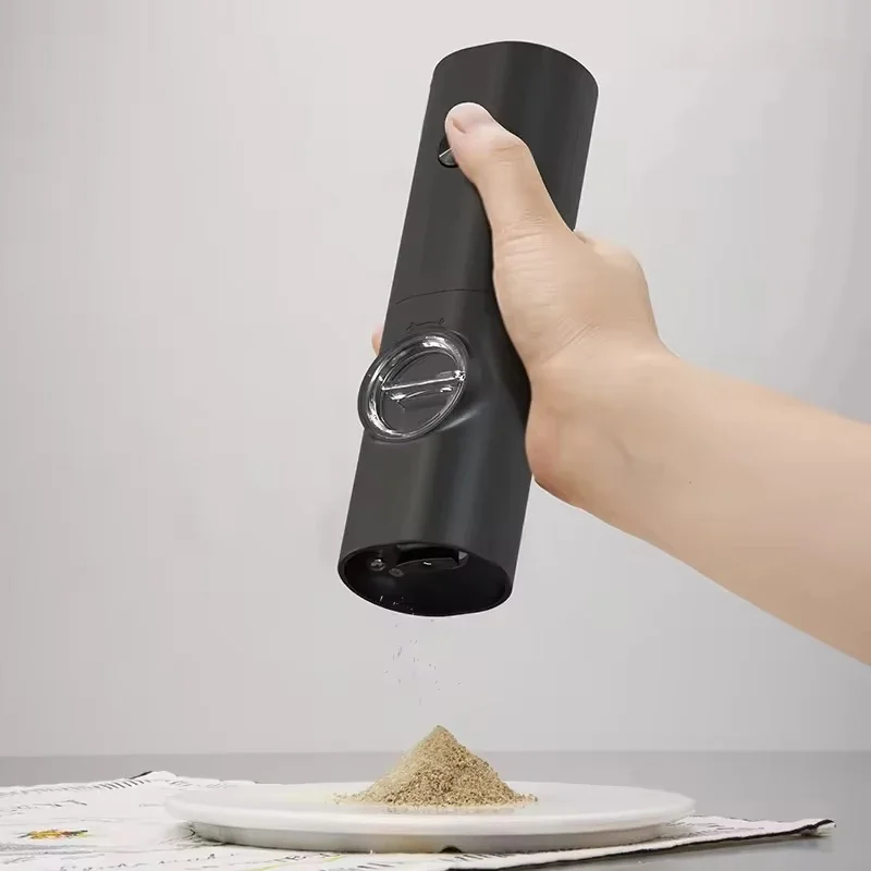 1/2 Pcs Electric Automatic Salt and Pepper Grinder Set with LED Light Adjustable Coarseness Spice Mill Kitchen Tools