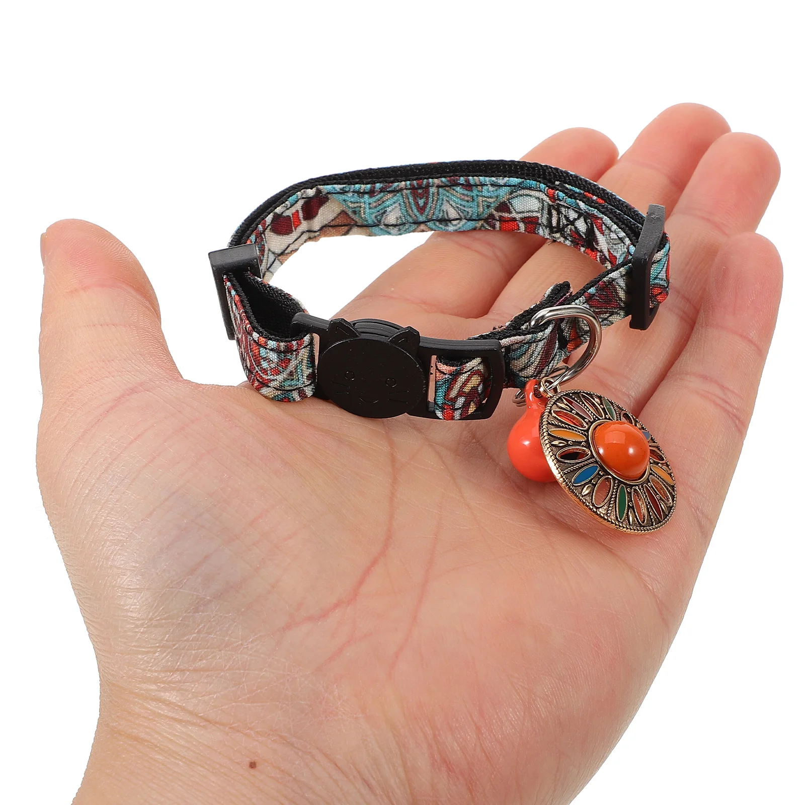 

Retro Pet For Dogs Cats Adjustable Puppy Collar With Bell Vibrant Color Elegant Design Gift For Birthday Party Decoration Small