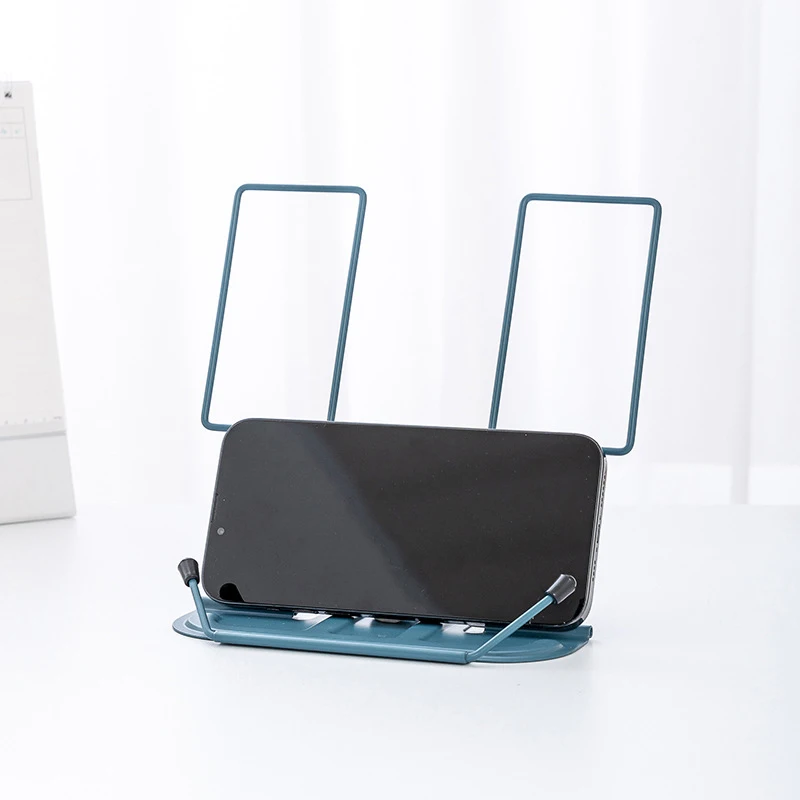 1pcs Adjustable Desk Book Stand Cookbook Holder Portable Bookrest Non-slip Page Clips for Thick Book Cookbook Textbook Recipe