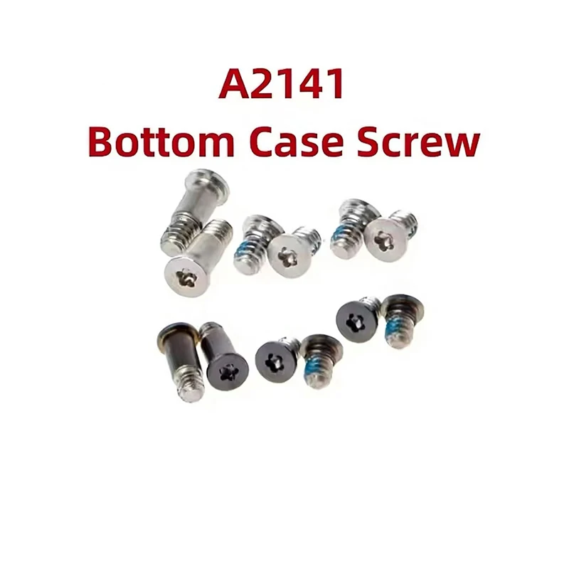 

1 комплект для MacBook Pro 16 дюймов A2141, комплект винтов для нижней крышки, комплект винтов для ремонта задней крышки ноутбука, серый, серебристый