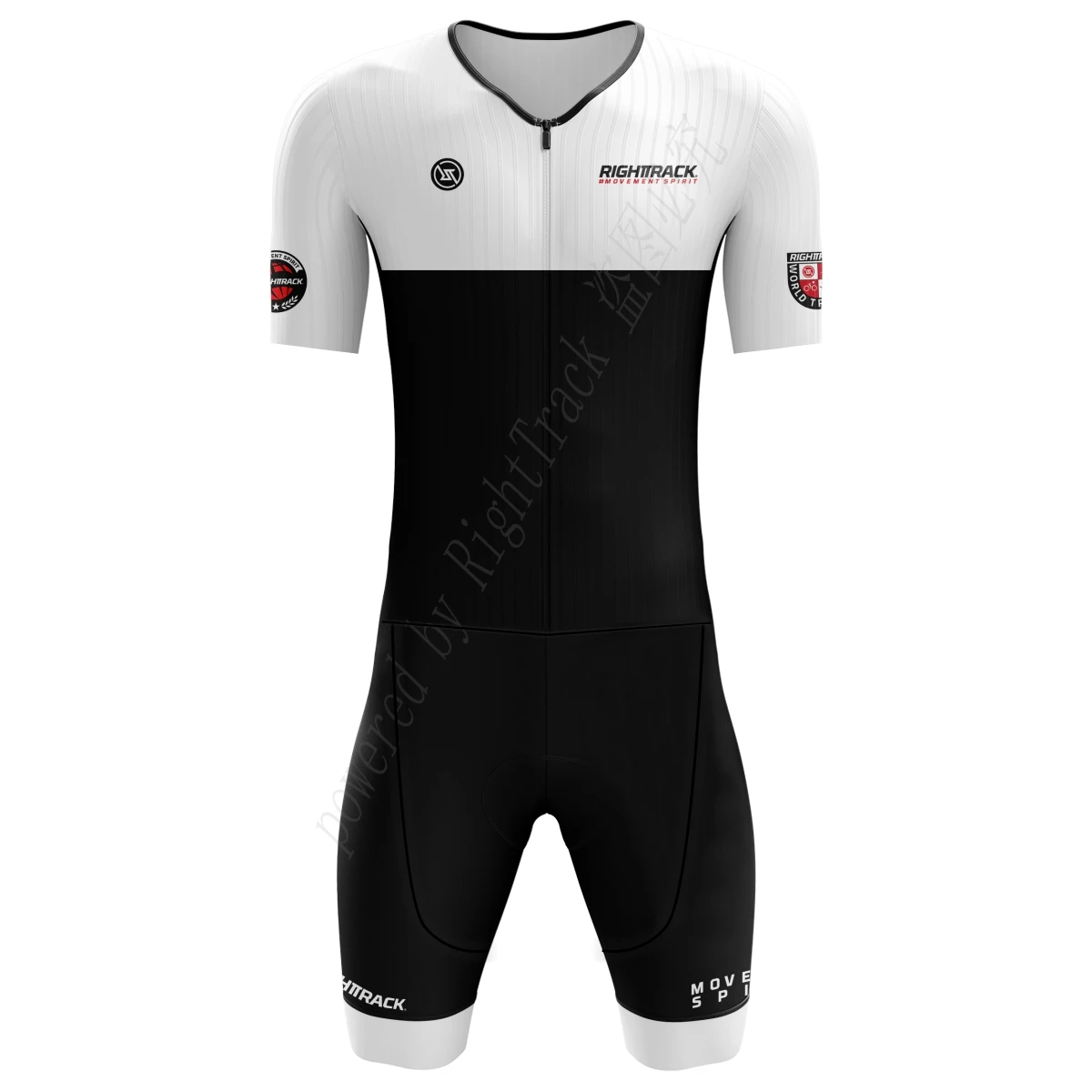 Hot RIGHTTRACK Men Triathlon Clothes Bike Professional Cycling Skinsuits  Swim and run Sets Jumpsuit Short Sleeve Kits