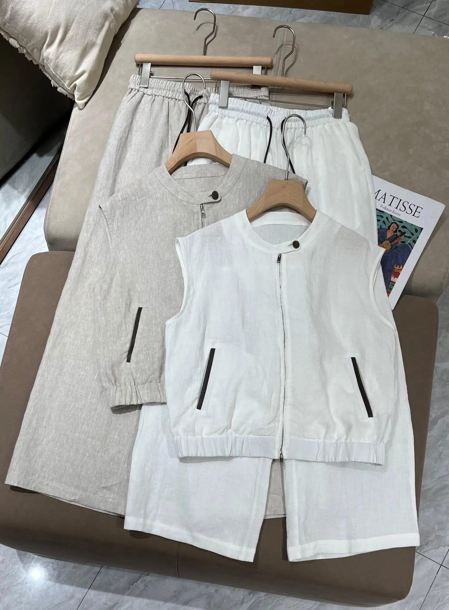 Women's Summer Luxurious High Quality 100% Trouser Suit