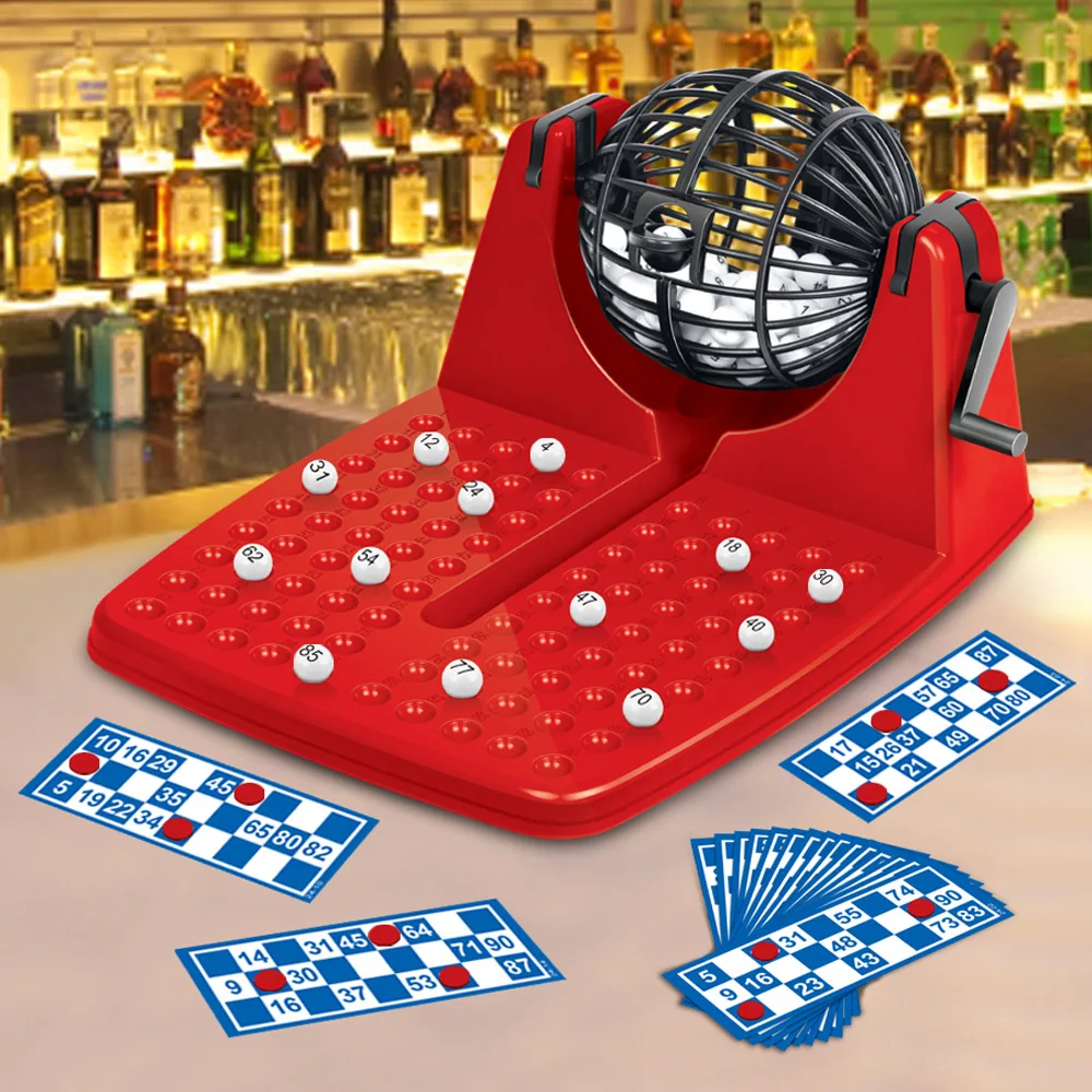 Bingo Lottery Game Mini Simulation Lottery Toys Draw Machine Parent-child Fun Interactive Lottery Board Bingo Set Gifts