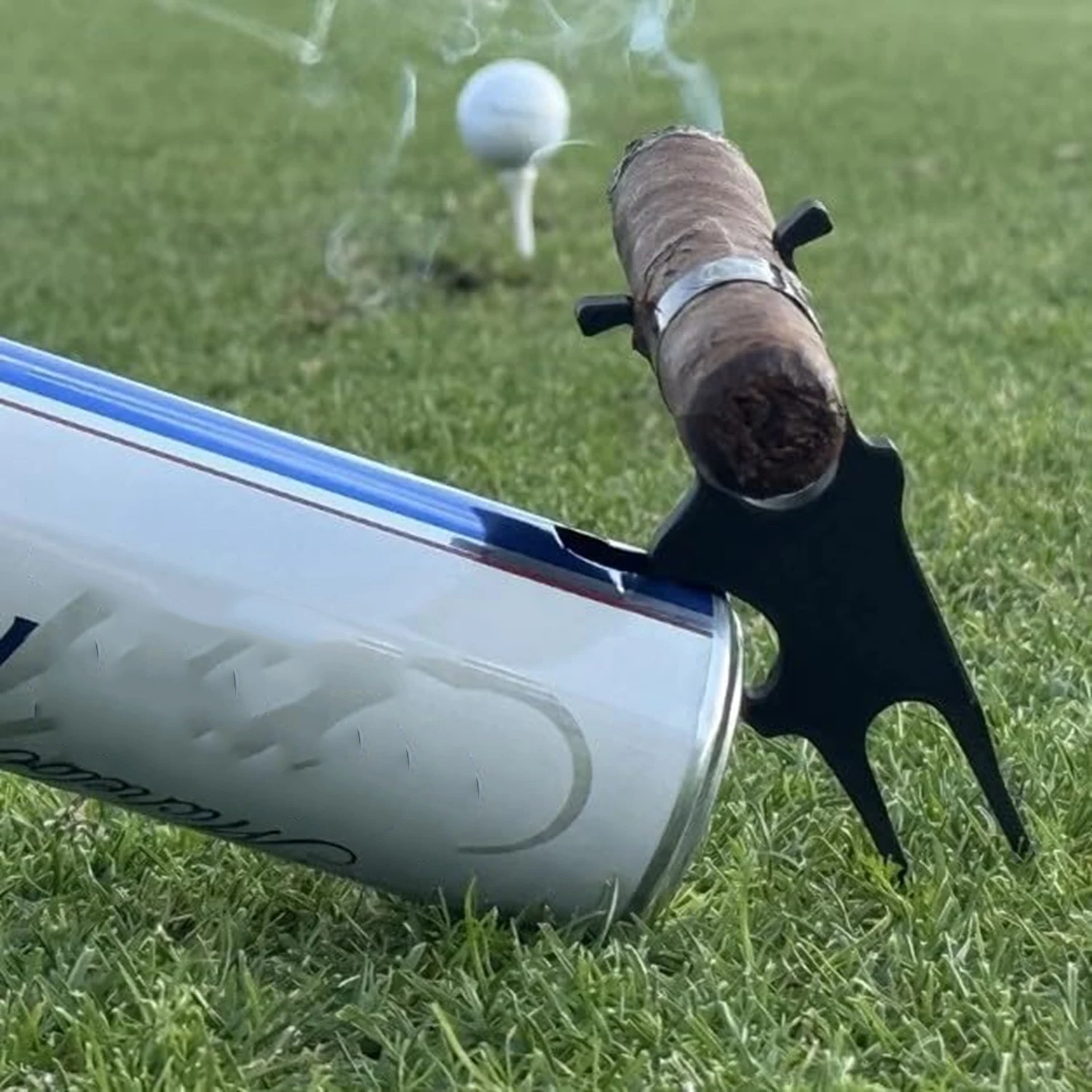 1 قطعة/2 قطعة أداة جولف متعددة - حامل سيجار مغناطيسي، أداة إصلاح ديفت، فتاحة بيرة ووضع ارتفاع المحملة - أساسيات ملعب الجولف