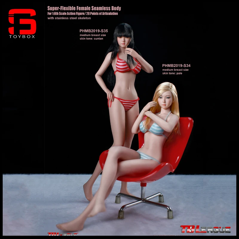 

TBLeague S34/S35/S34A/S35A 1/6 Female Girl Whole Set Action Figures Seamless 12-inch Body with Clothes Collections