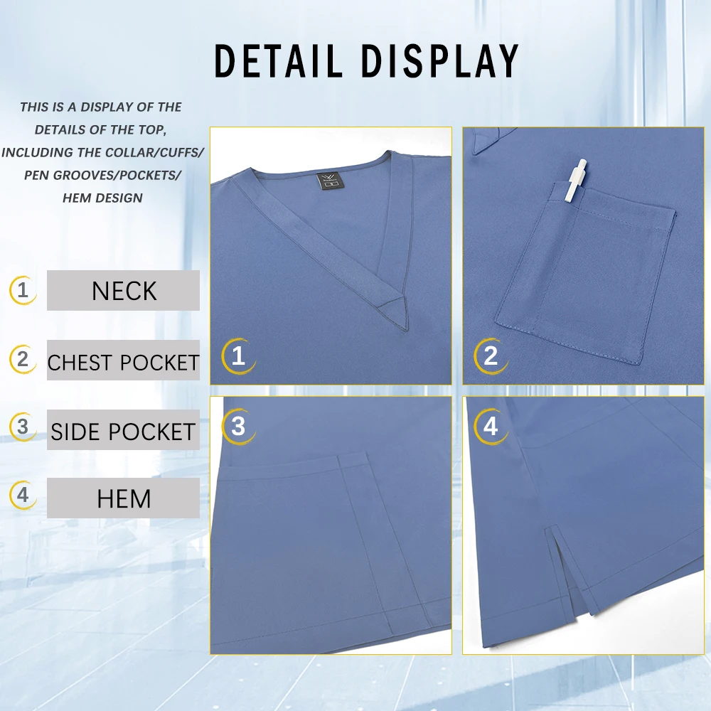 スクラブセット男性作業服女性手術服美容スパ作業服速乾性ペットクリニック作業服医療ナース制服