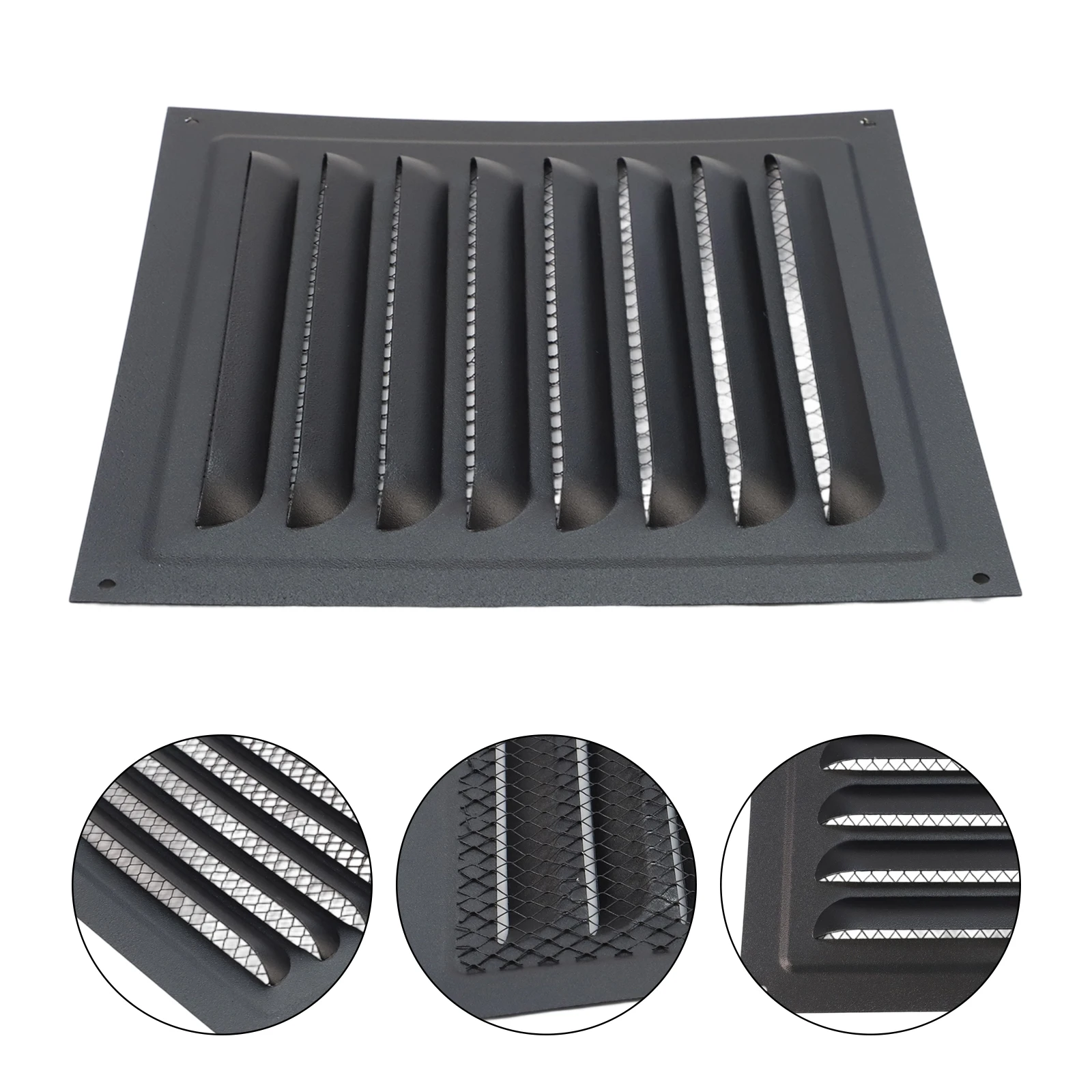 Ceiling Vent Cover Louver Vent Grille Stainless Steel Material Protection For HVAC Systems For HVAC Systems For Side Walls
