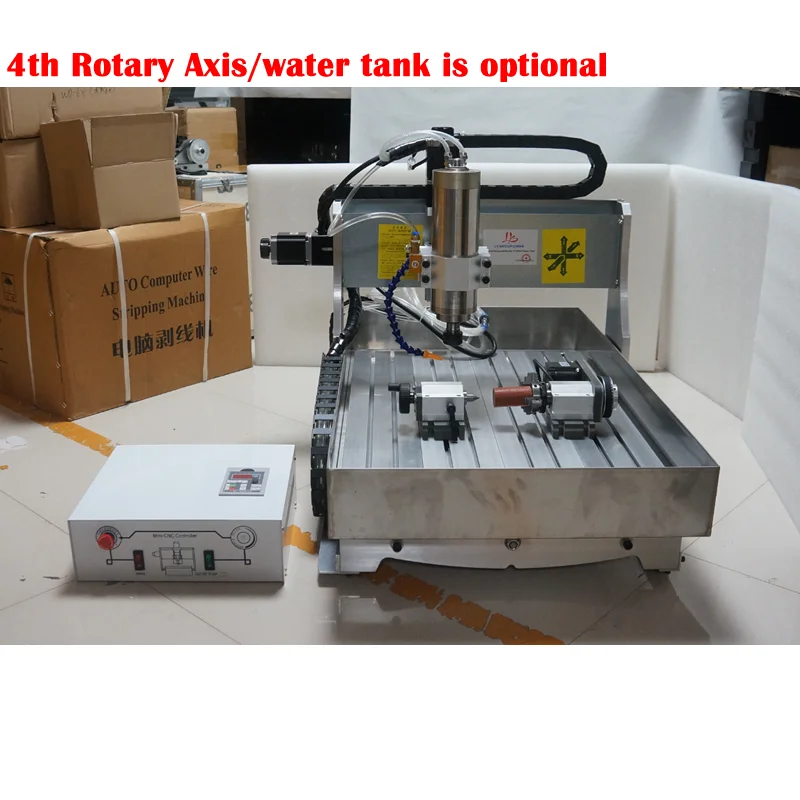 Wood CNC Router 6040 4 Axis USB Port 2200W Metal Engraving Machine 3040 1500W PCB Milling Cutting Drilling Machine 3020