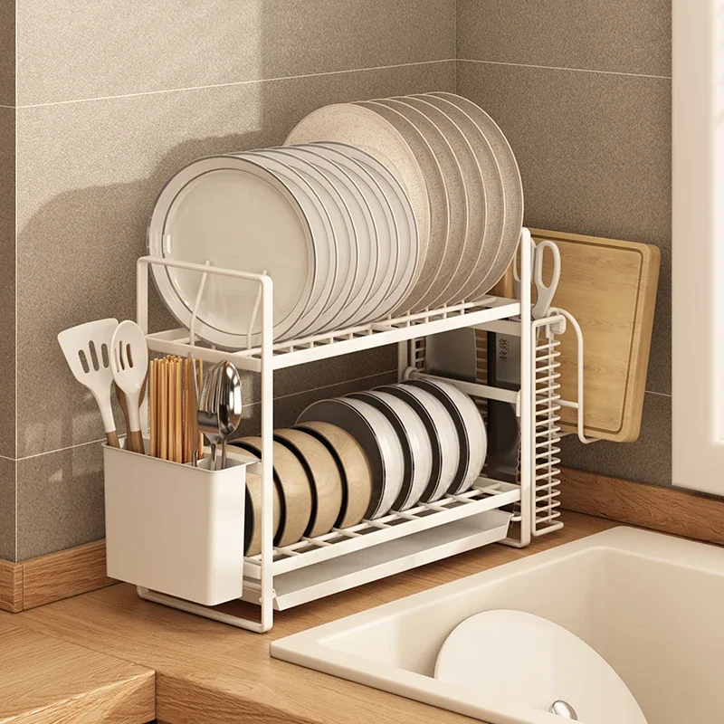 Ultra-narrow kitchen dishes storage rack drain drying rack dishes washing utensils countertop drain rack