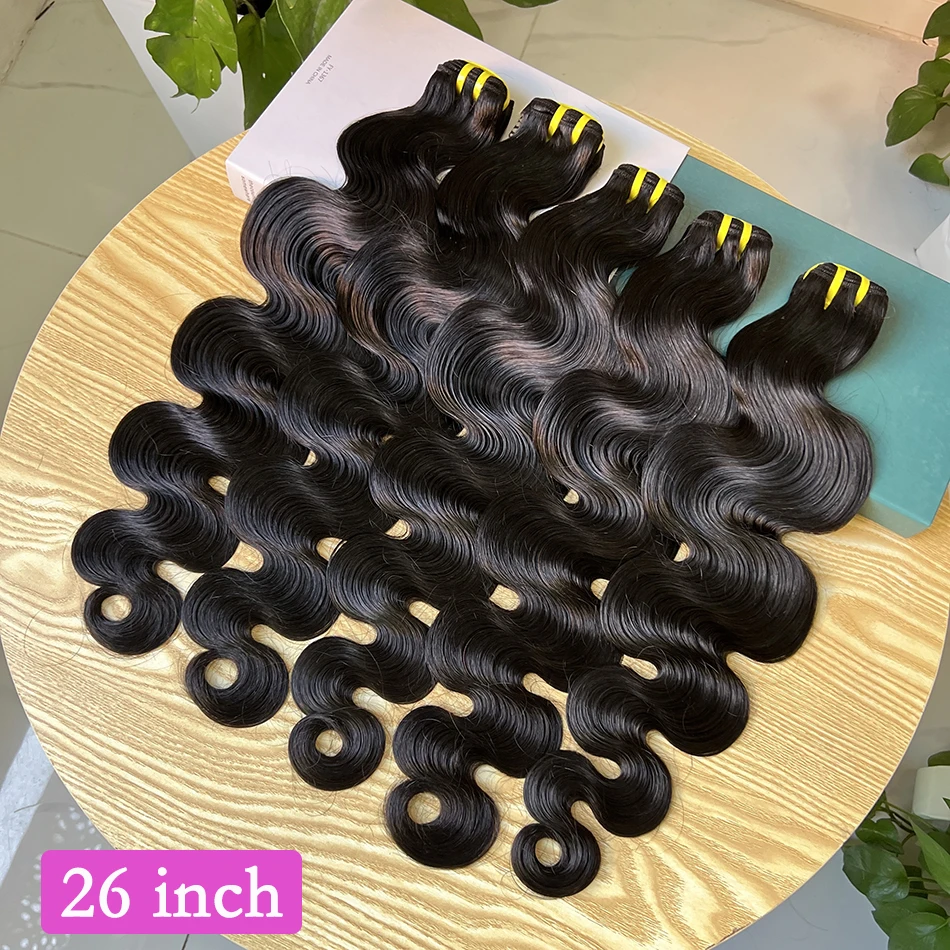 

Body Wave 10A 100% Unprocessed Raw Vietnamese Human Hair Bundles Wavy Curly Hair Weave Extensions Natural Color For Women