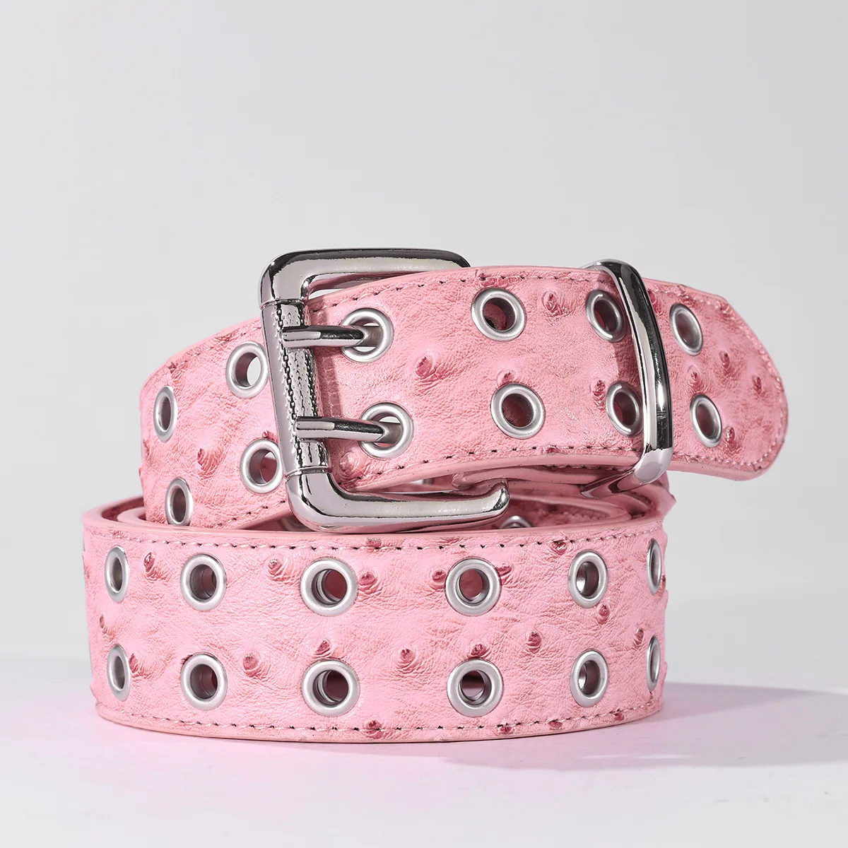 punk-gothic-pink-pu-leather-rivet-waist-belt-for-women-adjustable-y2k-street-decor-for-jeans-daily-rave-festival-club-outfit