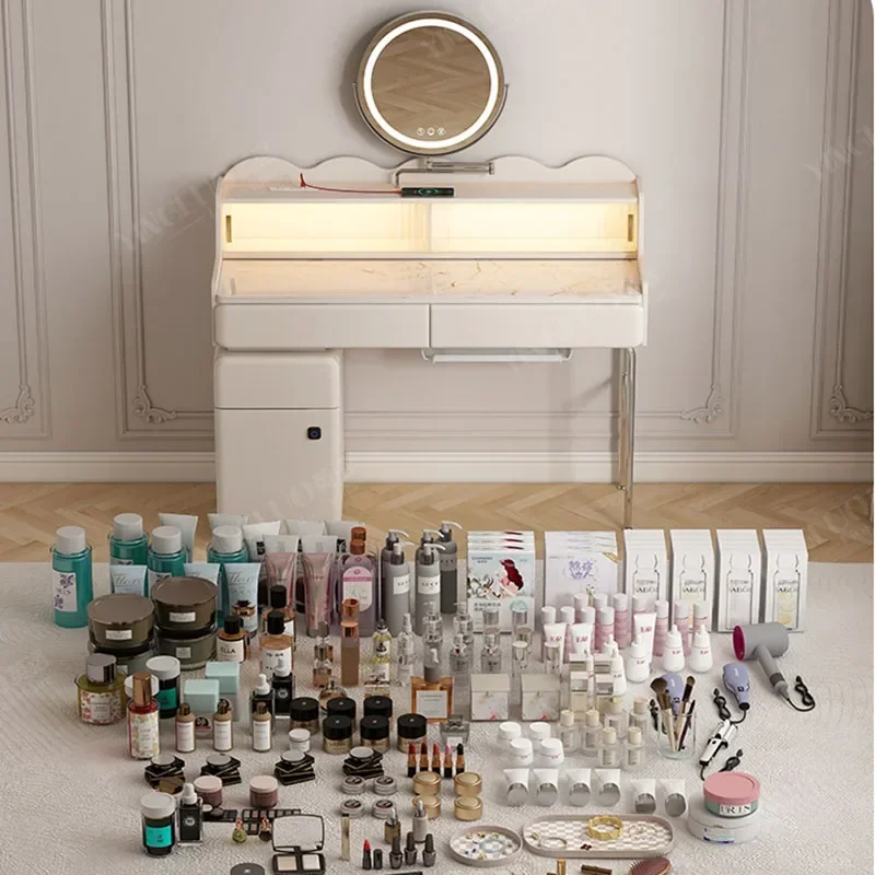 Luxury Modern Vanity Table Storage White Nordic Beauty Bedroom Dresser Drawers Organizer Organizer Vestidores Trendy Furniture