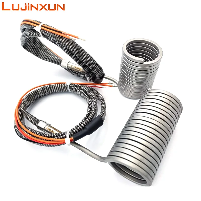 

LUJINXUN 220V Injection Molding Machine Hot Runner Heating Coil Spring Heater 3x3mm Nozzle Dedicated with K thermocouple 1PC