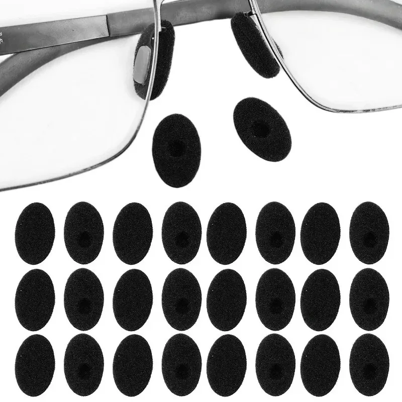 1/10Pairs Reusable Nose Pads Glasses Soft Sponge Anti Slip Cushion Comfortable Bridge Support for Eyewear Sunglasses Daily Wear