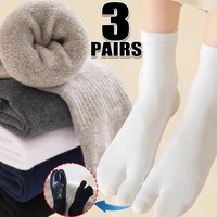 New Cotton Japanese Men Women Two Finger Socks Kimono Flip Flop Sandal Split Toe Socks Harajuku Black White Two Toes Sockings