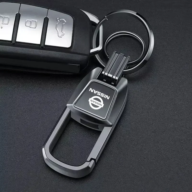 Alloy for Nissan Car Logo Keyring 2026 Fashion Key Chain Gift X-Trail Qashqai Tiida Teana Livina NV200 NP300 Sentra Altima Versa
