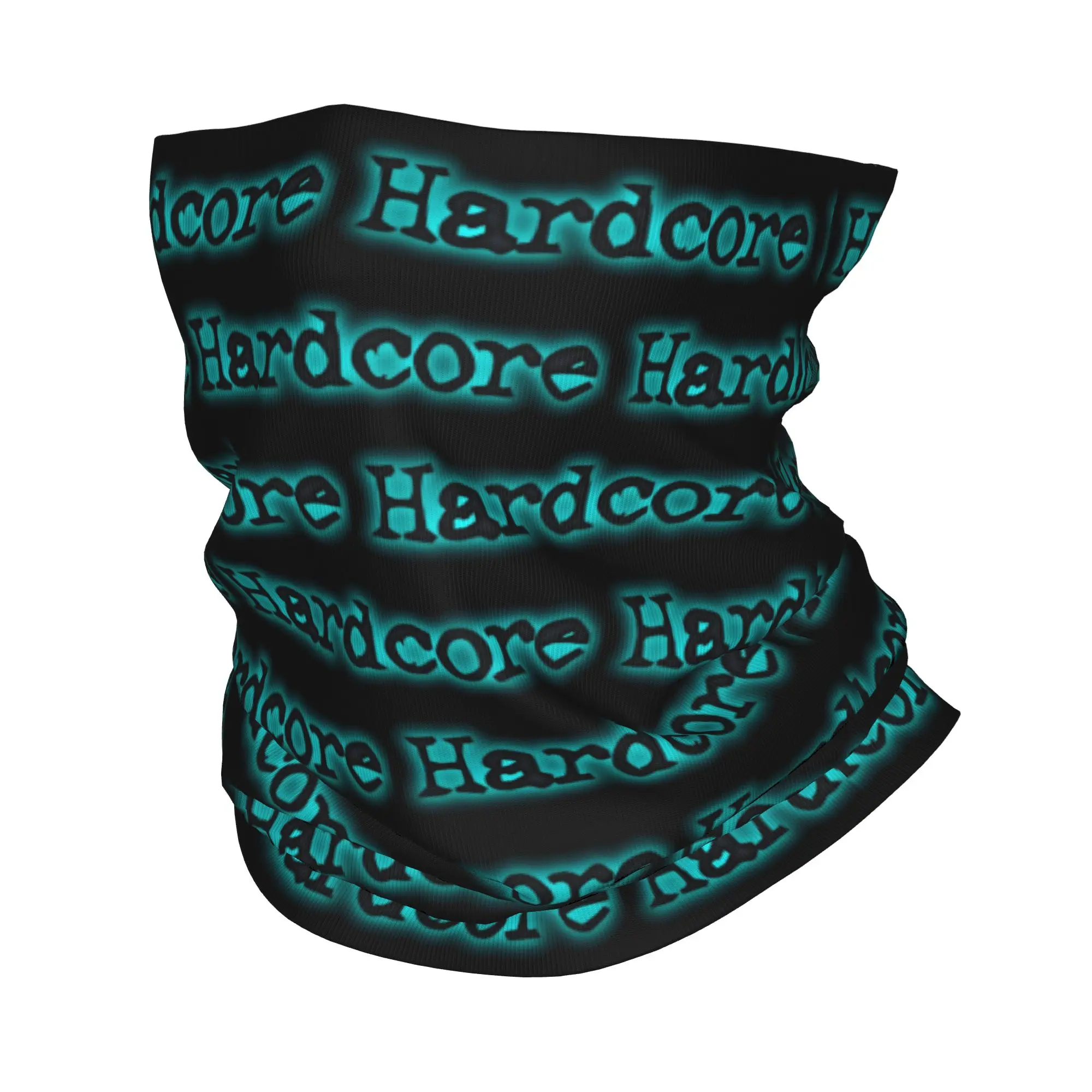 Custom H-Hardcores Bandana Winter Neck Warmer Women Windproof Wrap Face Scarf for Hiking Punk Music Gaiter Headband