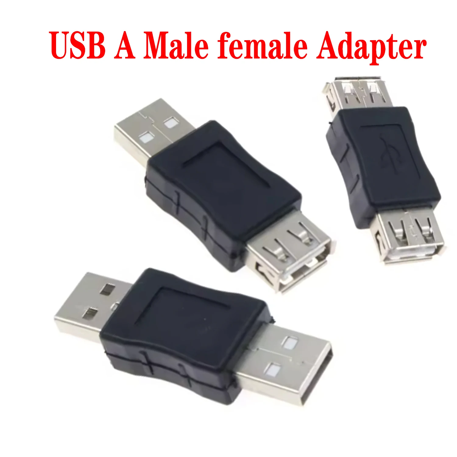 1/2/5PCS USB 2.0 Type A Female to Female Coupler Adapter USB Connector Male to Male Extender Cable Mini Changer Converter D6