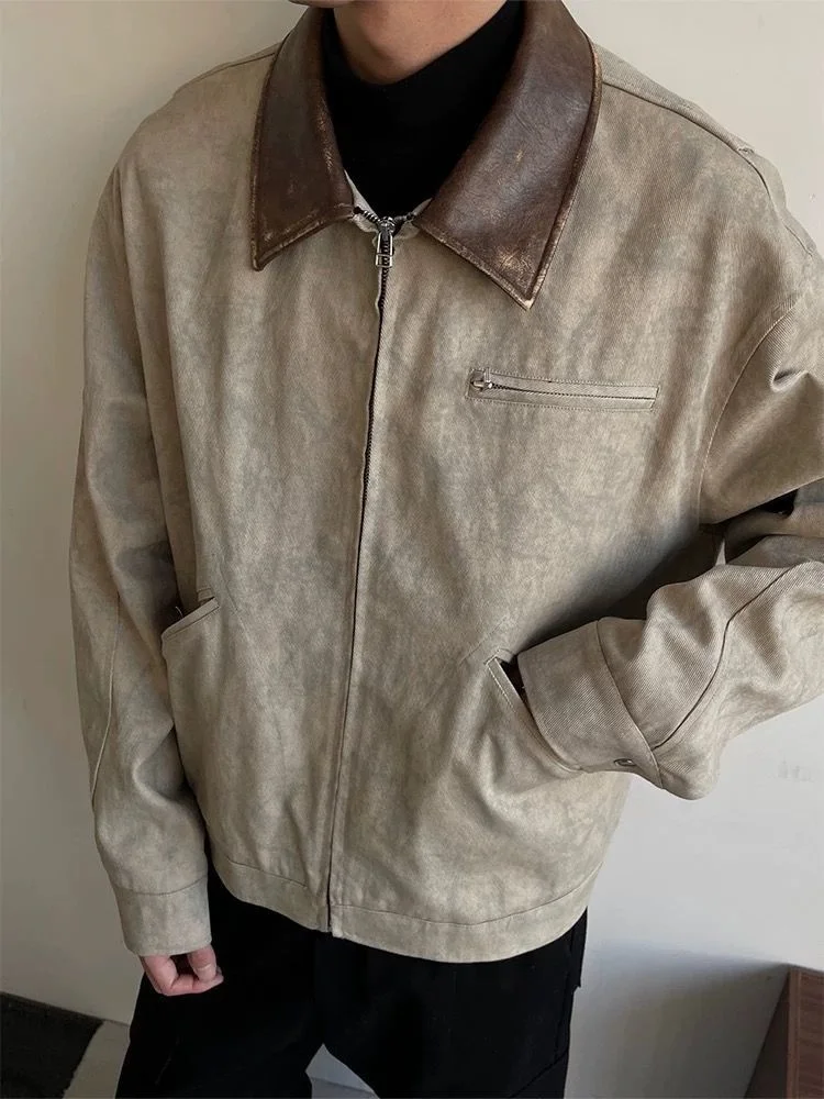 

Mens Jacket Coat Knitted Punk Alternative Rebellious Underground Scene Asymmetric Zip-Up Distressed Vintage Night Downtown Style