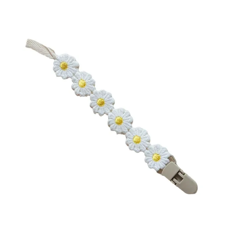 Grenz überschreitende xiyin heiß verkaufte Schnuller kette beruhigende Sonnenblumen kette Clip Anhänger Anti-Lost Chain Baby Beißring Anti-Drop...