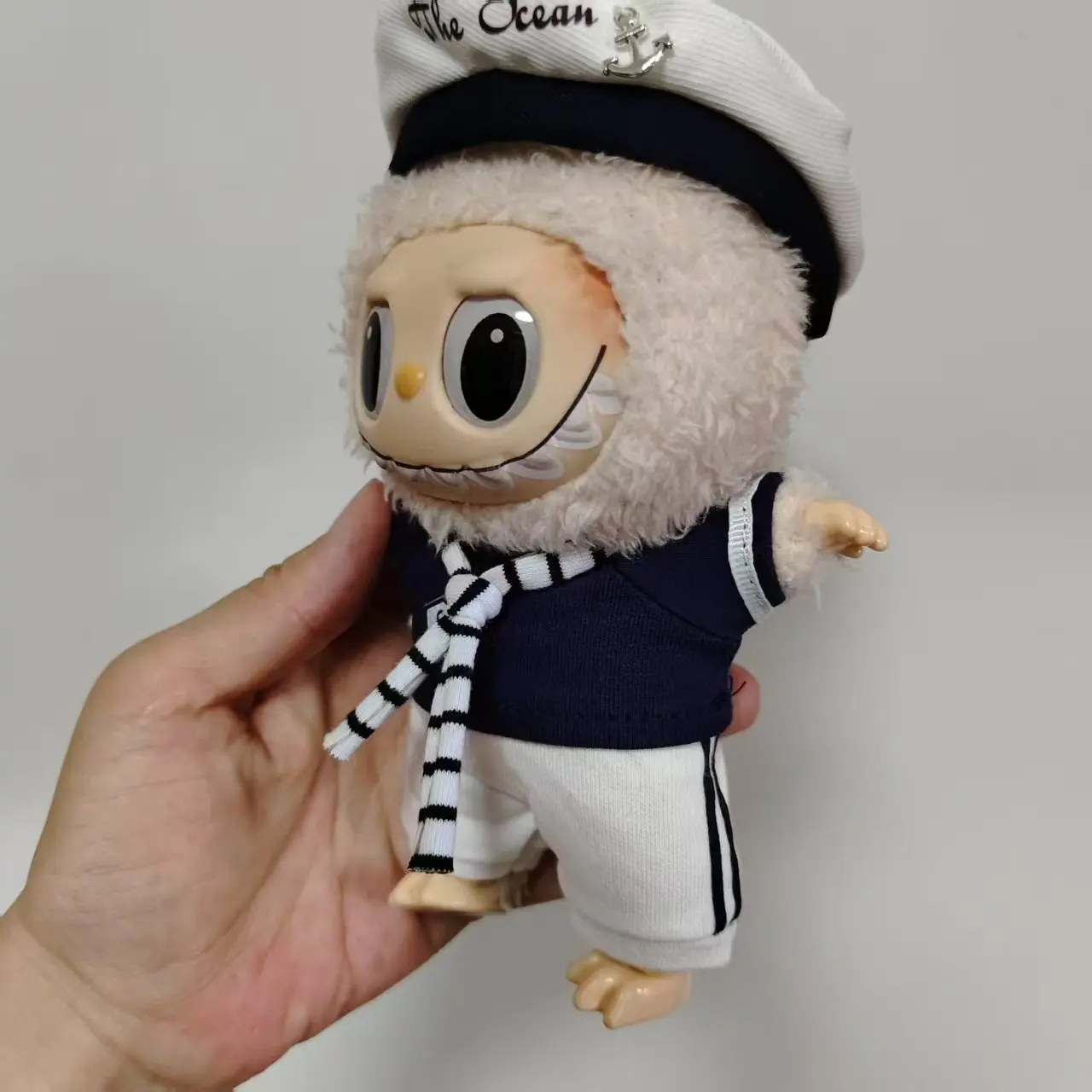 Voor Labubu Kleding Pop voor V1 V2 Pop Kleding Accessoires marine politie Labubu Kleding Designer cadeau