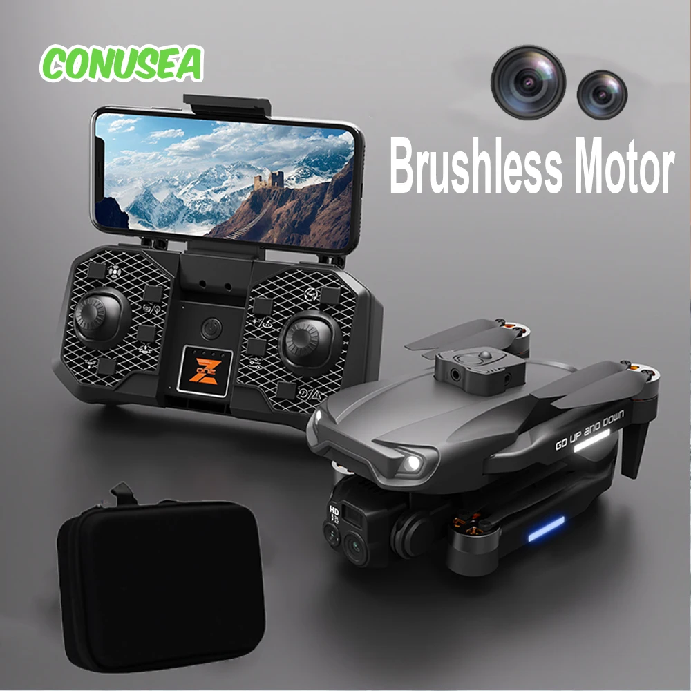 

2024 H16 Dron Brushless Drone Quadcopter Drones with Camera Hd Dual Camera Professional 5G Wifi Fpv Obstacle Avoidance Aircraft