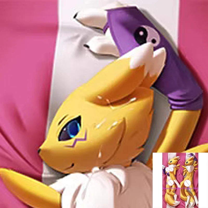 

Dakimakura Anime Pillow Cover Renamon Double Sided Print 2Way Cushion Cover Xmas Gifts