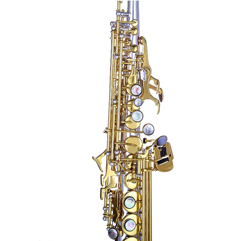 Professional Hand-Made Brass SS-S80 Soprano Saxophone For Orchestra Performance Sound Stability Shipping Free