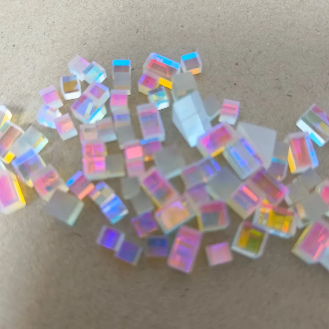 Defective Optical Glass Rainbow Light For Kaleidoscope Prism Craft K9 Glass Decor Science Experiment Tool Bulk DIY Craft Tool