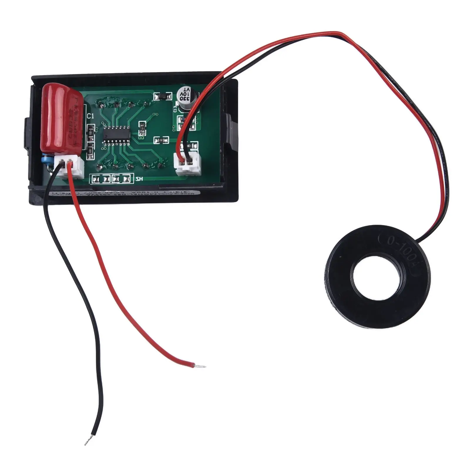 New AC Voltage Meter Current Meter Plastic Shell 70x40x30mm Built-in Transformer Dual-use For Electrical Systems
