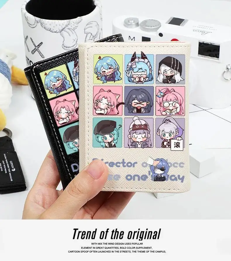

Path To Nowhere Student Triple Fold Girl ID Bag Card Holder Coin Purse Ladies Wallets Cartoon Bags